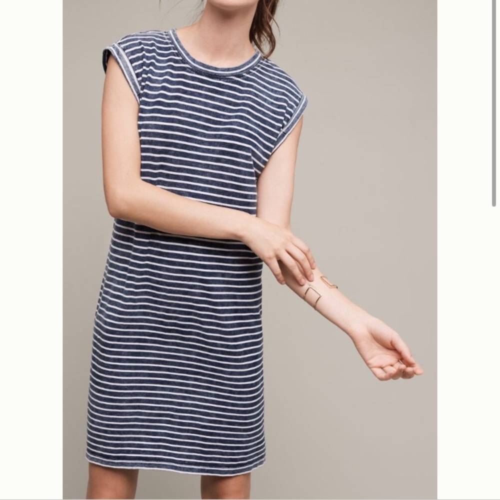 Anthropologie cloth & stone granite t-shirt dress